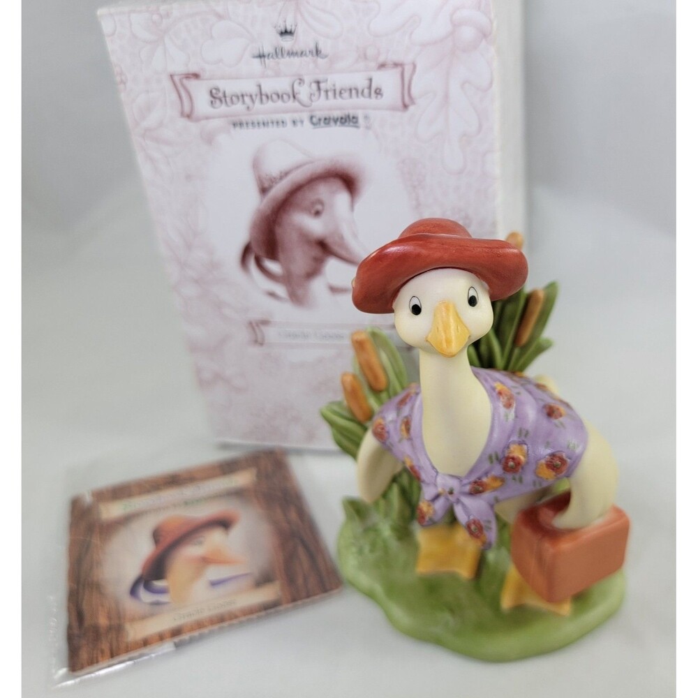 Hallmark Storybook Friends Collection Gracie Goose Porcelain Figurine 1998 Box